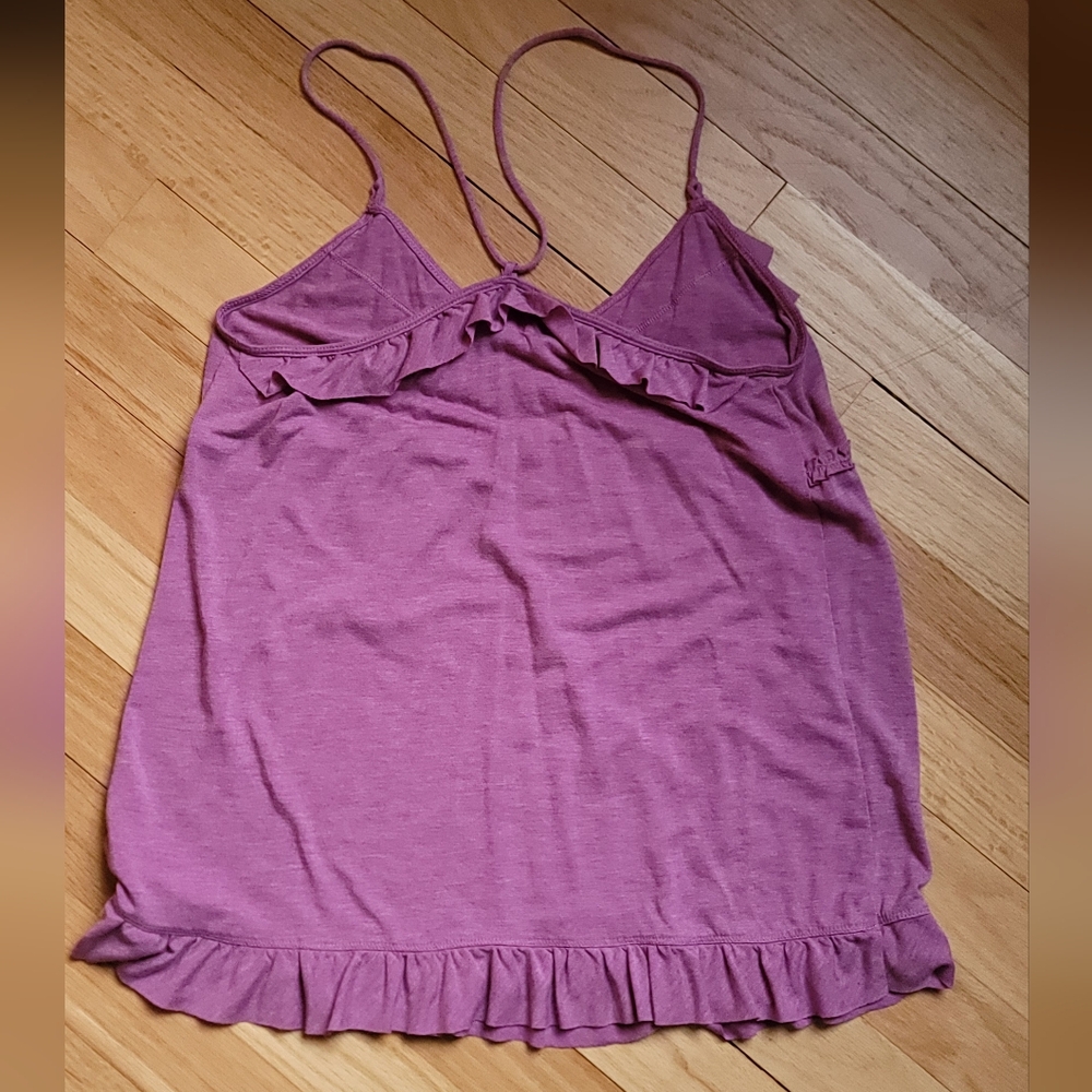 AEO Women's Ruffled Pink Top - Picture 4 of 4